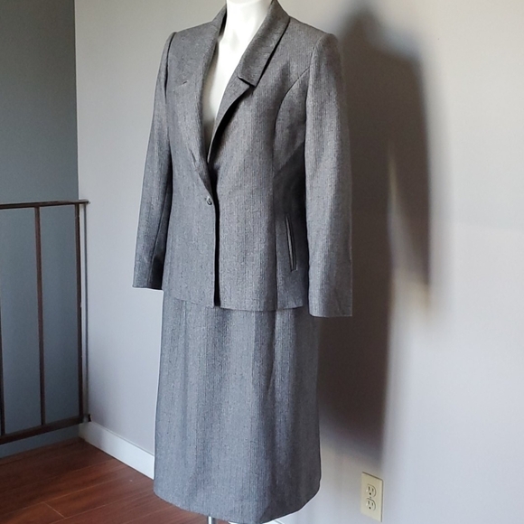 RARE Vintage 80s Gray Made in USA Union Wool Suit - Picture 12 of 13